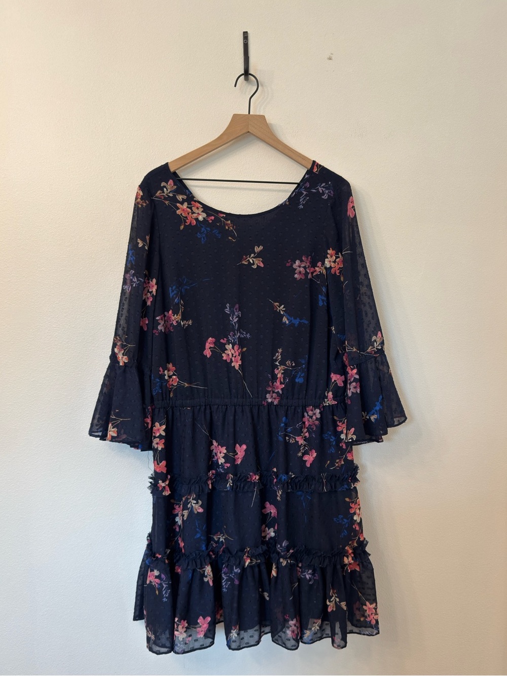 Eliza J Navy Floral Mini Dress
